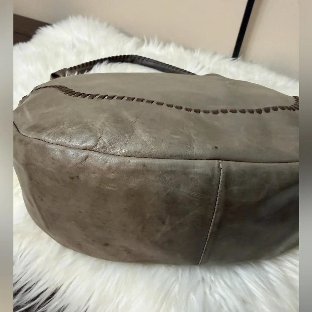 💙🤍FRYE Melissa Whipstitch    Hobo Crossbody Shoulder Bag Leather